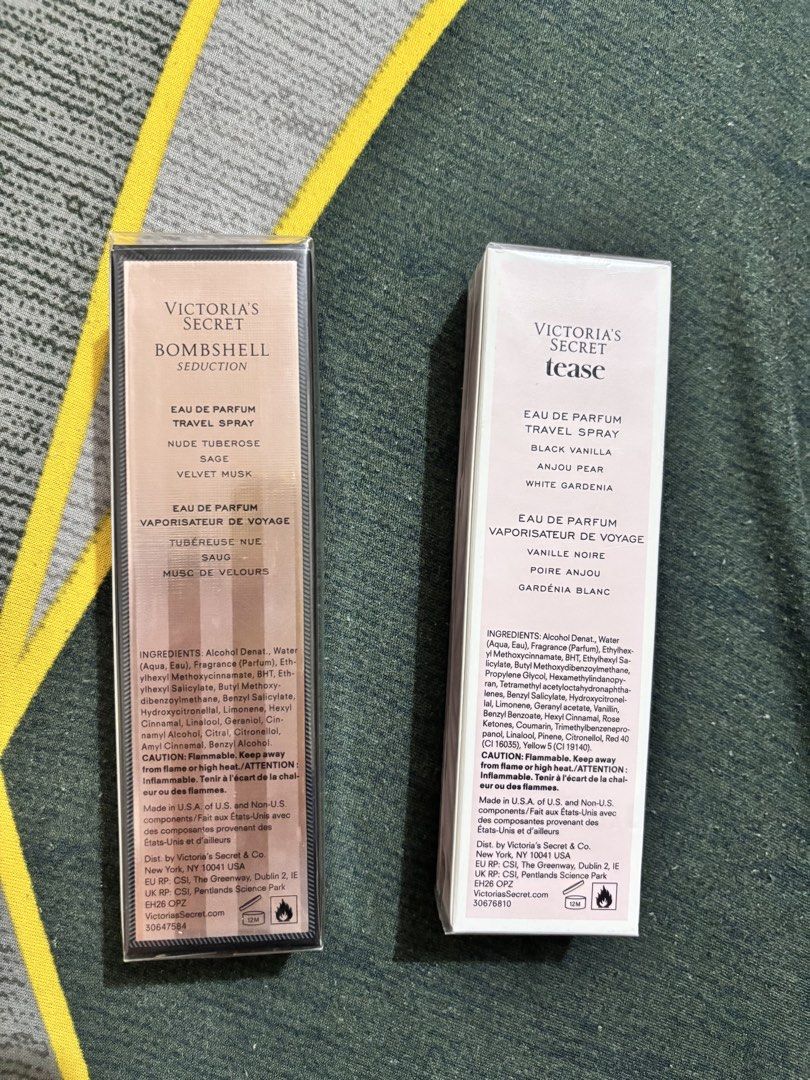 Original Victoria Secret EDP Spray 7ml😍 (Category: Fragrance & Deodorants) located in Manila. Submitted by anneprlvdbgs (Listing ID 1464508800, Image 2). Description: FOR SALE! Guaranteed orig, Victoria Secret EDP Travel Spray😍 Apakabango mga sis😍 1,490 isa neto mga sister sa retail🫣 RFS: Nadoble lang ang bili😂 ₱ 1,580 only for both🫣.