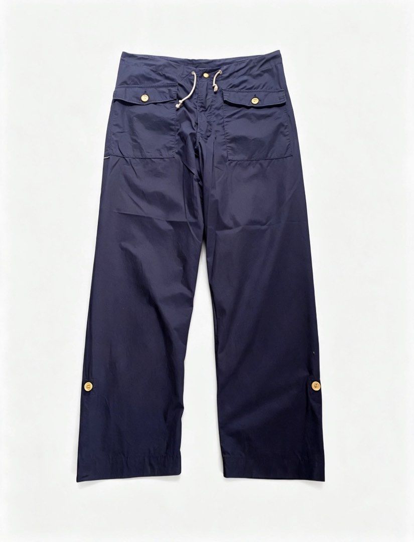 Orslow - US NAVY Utility Pants (Category: Jeans) located in Naga. Submitted by junked_garments_v2 (Listing ID 1464415447, Image 1). Description: Orslow - US NAVY Utility Pants MEASUREMENTS Waist: 26” - 34” Length: 41” Inseam: 29” Front Rise: 11” Thigh: 14” Leg Opening: 9” DETAILS Size 2 Made in Japan Has 3 Pockets Draw String Waist No Flaws Excellent Condition 9.5/10 Color Rate Dm me to purchase.