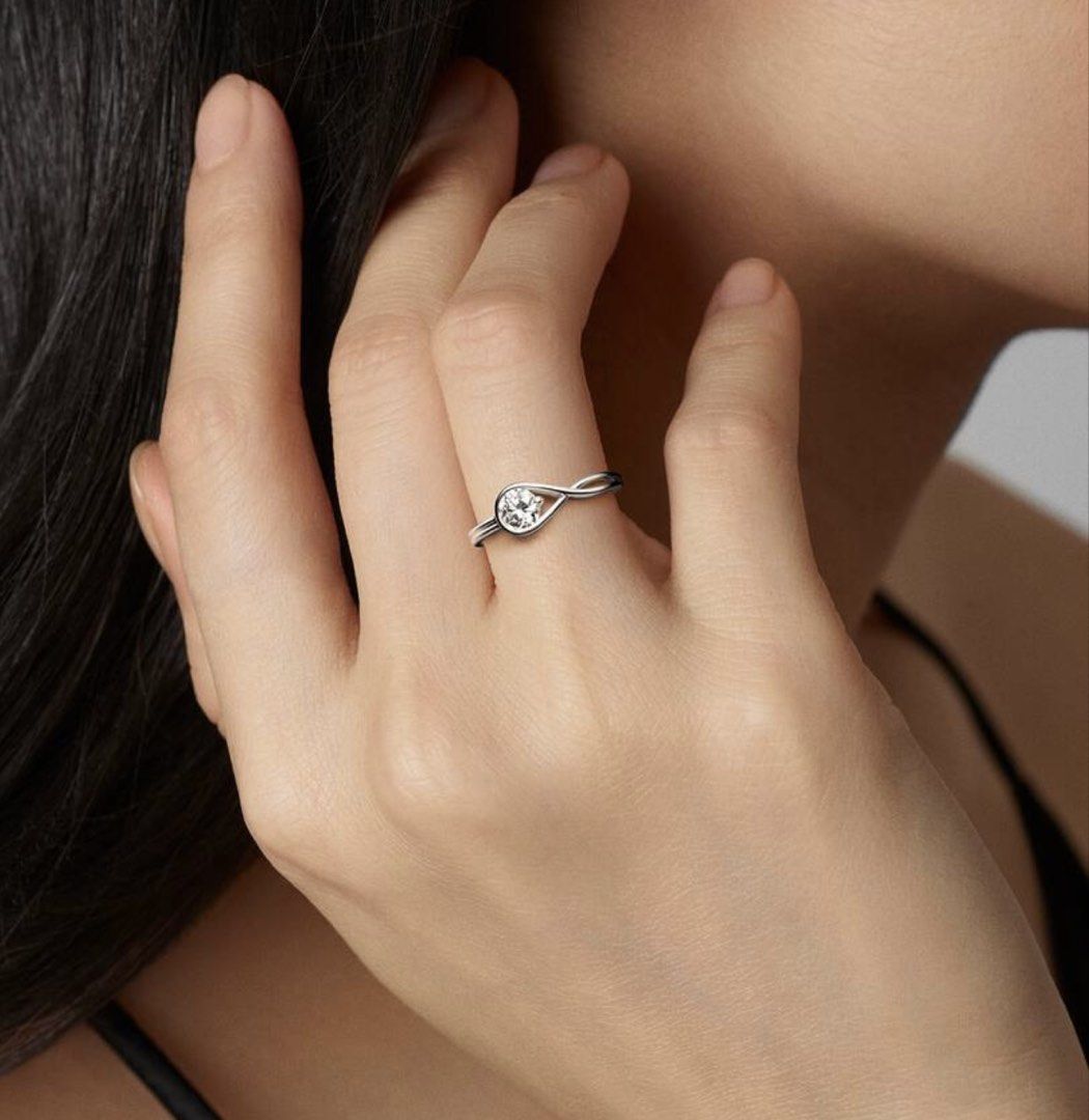 Pandora Lab Grown Diamond Ring Size 5 (Category: Rings) located in Quezon City. Submitted by closetforless (Listing ID 1464358663, Image 1). Description: Lab-grown diamond Optically, chemically, thermally and physically identical to mined diamonds. Carat: 0.5 Clarity: VS+ Color: G-J Cut: Excellent Carbon Footprint: 6.3 kg CO₂e Shape: Round Brilliant.