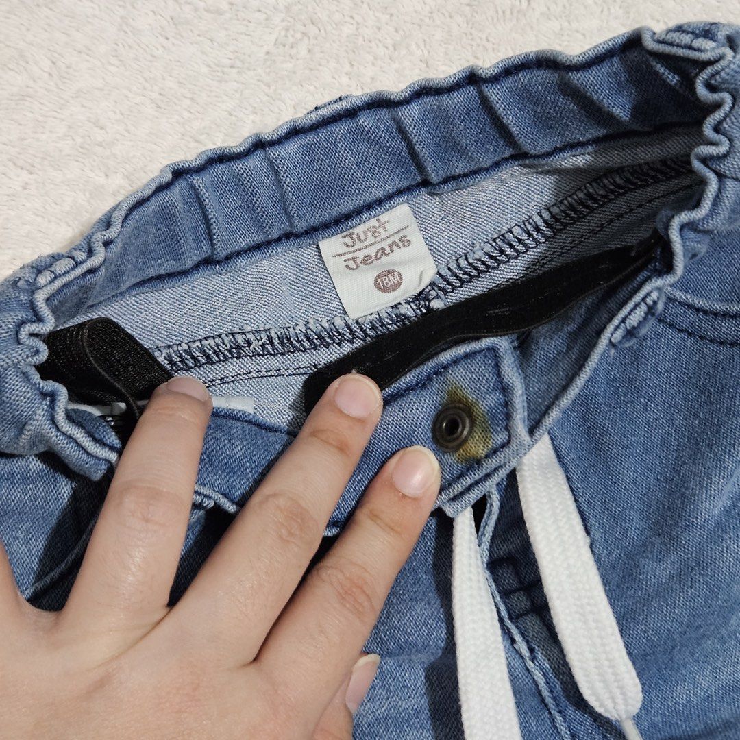 Pants (18 months old) (Category: Babies & Kids Fashion) located in Pasig City. Submitted by ela_zen15 (Listing ID 1464402541, Image 1). Description: Denim Pants 18 months old Can do lalamove sagot nyo po sf.