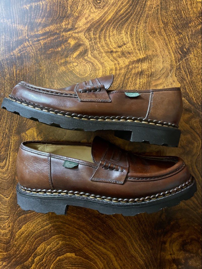 PARABOOT REIMS PENNY LOAFERS / ORSAY (Category: Casual Shoes) located in San Fernando. Submitted by larchivefeminine (Listing ID 1464511684, Image 2). Description: PARABOOT REIMS PENNY LOAFERS / ORSAY GREAT CONDITION 9.8 / 10 Minor signs of wear Color brown Rubber sole MADE IN FRANCE SIZE UK 6.5 EU : 40.5 US Men's : 7.5 Japan (Mondopoint): 245 mm / 24.5 cm.