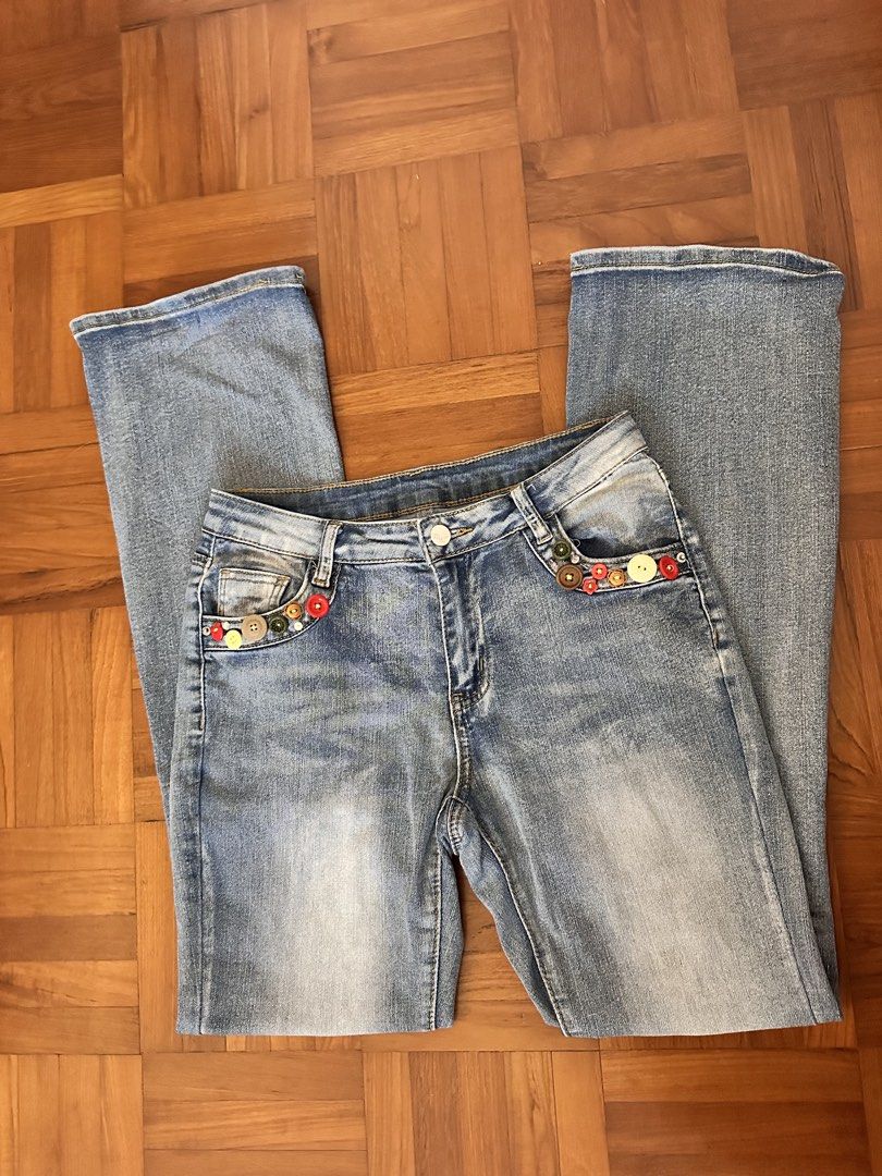 Patchwork sequined button shorts (Category: Shorts) located in Singapore. Submitted by lorvach (Listing ID 1464466546, Image 3). Description: 1: $14 2: $15 3: $8 tracked mailing $2.