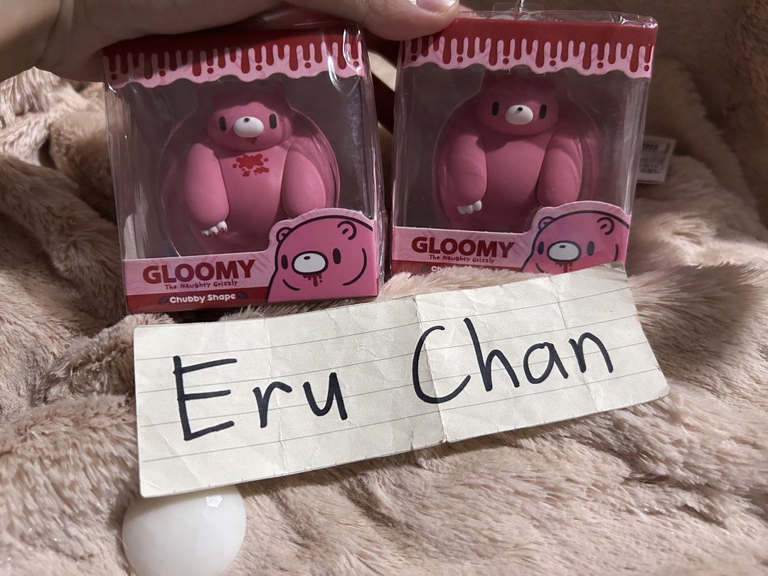 Pink Chubby Gloomy Keychains CGP-607 (Category: Designer & Blind Box Toys) located in Caloocan City. Submitted by eru.chan (Listing ID 1464428729, Image 1). Description: • brand new with paper tag & unsealed • no issue ‎↬STRICTLY🚫: No Cancellation ‎↬Payment First. NO COD! ‎↬MOP: GCASH ‎↬Courier: J&T, Lalamove (sf will be shouldered by buyer) ‎↬Loc: Caloocan City.