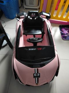 Harlee Pink Electric Ride-On Motorcycle Trike, Babies & Kids, Infant ...