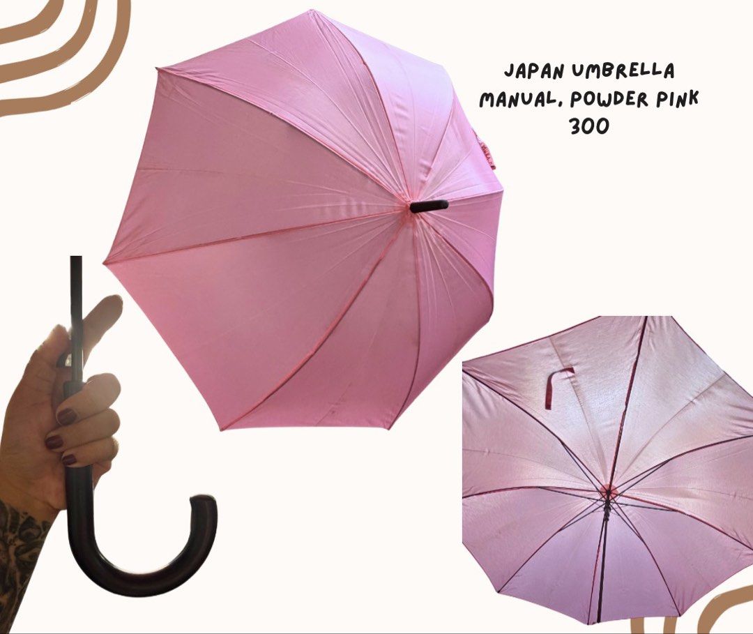 Pink Japan Manual Umbrella (Category: Umbrellas) located in Pasig City. Submitted by homeyvibesph (Listing ID 1464570173, Image 1). Description: .