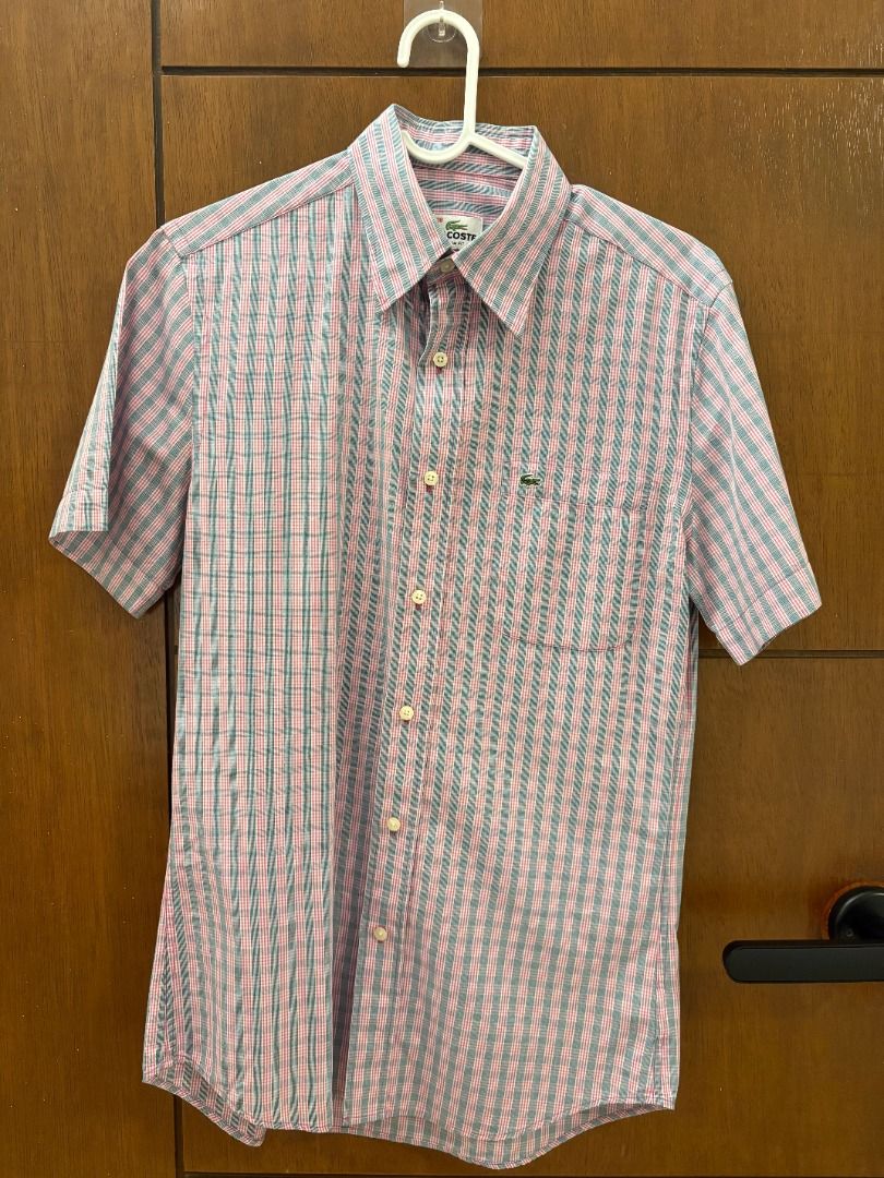 Plain White T-shirt - Basic Tee (Category: Tshirts & Polo Shirts ) located in Mandaluyong City. Submitted by jbor88 (Listing ID 1464367102, Image 1). Description: Lacoste Pink/Blue Check Short Sleeve Button-Down Shirt Slim Fit 38 W=45cm L=70cm.