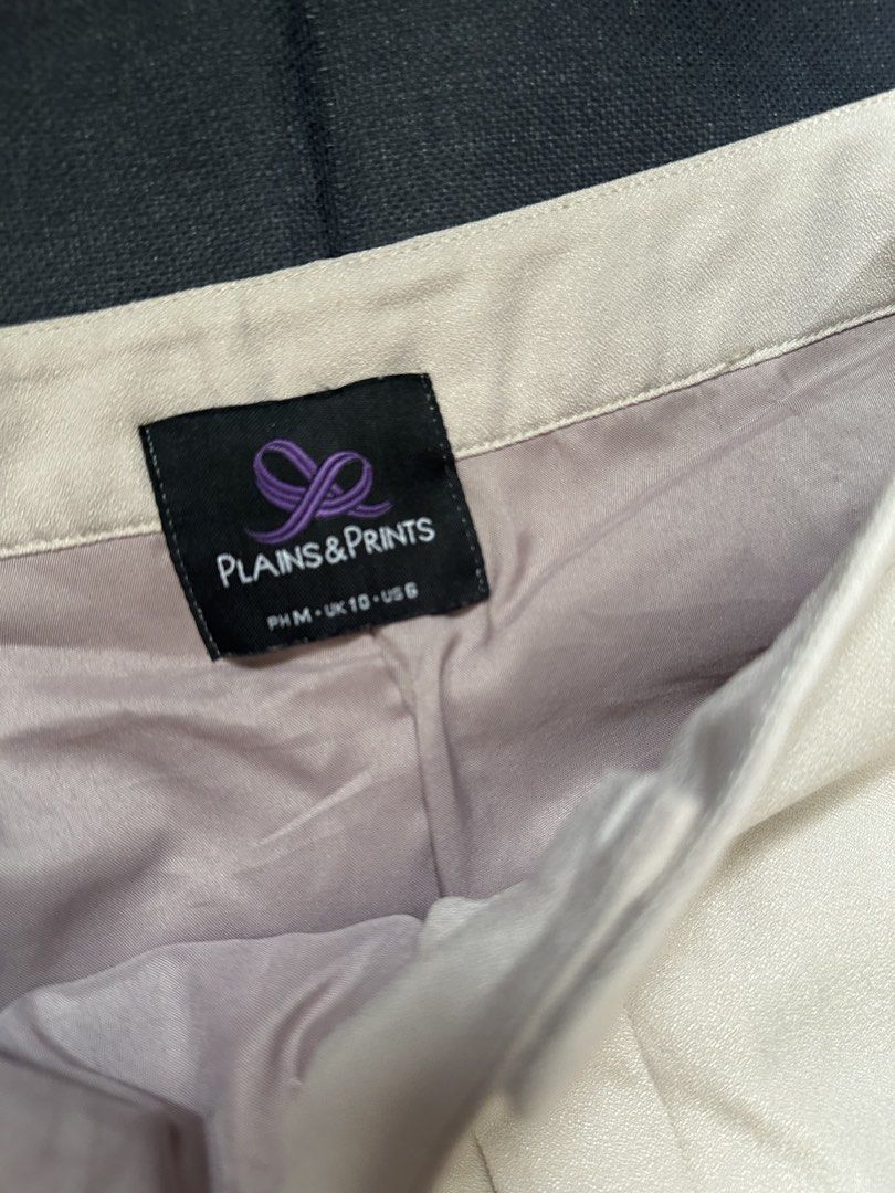 Plains & Prints Beige Culottes Wide Leg Pants (Category: Jeans) located in Las Pinas. Submitted by city_threads (Listing ID 1464363314, Image 3). Description: **PLAIN & PRINTS | Like New** Price: ₱699 Condition:Like New Color rate: 10/10 — excellent, no fading Condition details:Only fitted and washed, but never actually worn/used Selling as part of my decluttering. In excellent condition and looks like new. 😊 📌 **Please note:** • No issues / de