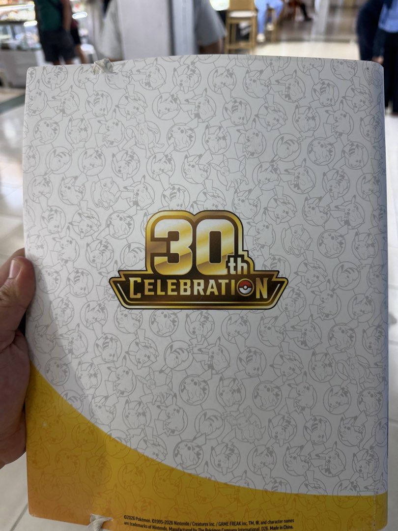 Pokemon 30th celebration binder used with postee (Category: Trading Cards Accessories) located in San Juan City. Submitted by royceee (Listing ID 1464378838, Image 2). Description: .