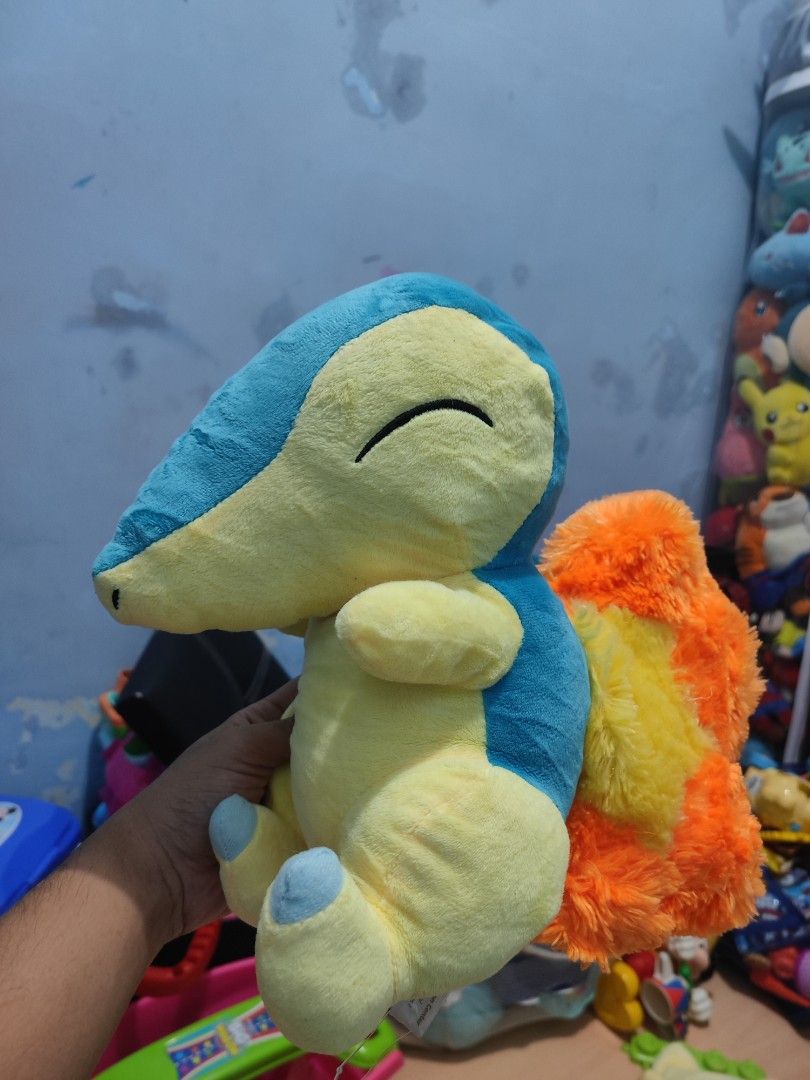 Pokemon Cyndaquil Plush Toy (Category: Plushies & Soft Toys) located in Iligan City. Submitted by sneakymagician (Listing ID 1464431950, Image 1). Description: - Adorable Cyndaquil plush toy - Soft and cuddly material - Ideal for any Pokemon fan - Great for both display and play - A must-have collectible!.