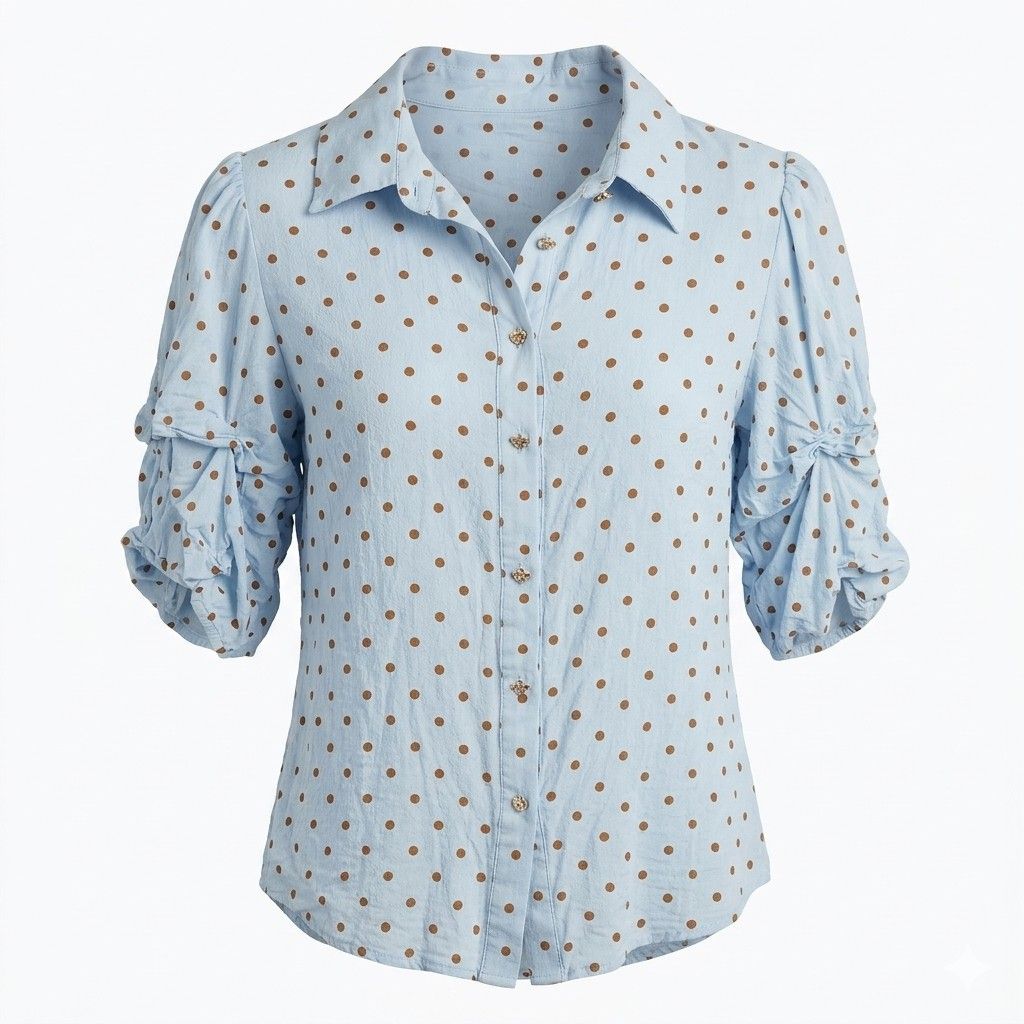 Polka dots top (Category: Blouses) located in Manila. Submitted by samm_00 (Listing ID 1464372257, Image 1). Description: .