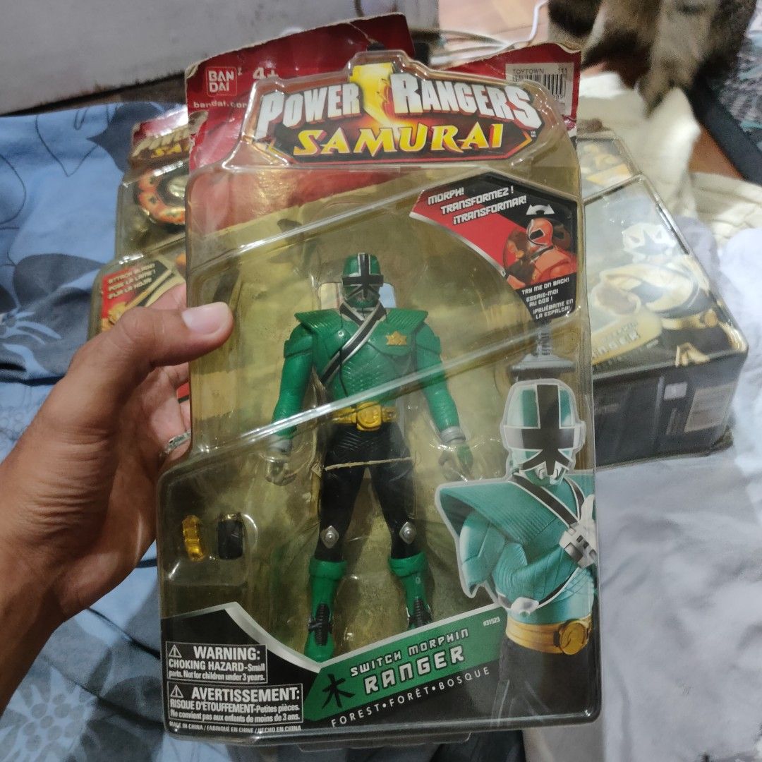 Power Rangers Samurai Switch Morphin Ranger Toy - Green (Category: Action & Battle Toys) located in Taguig. Submitted by actualizeboutique (Listing ID 1464490530, Image 1). Description: - Power Rangers Samurai Switch Morphin Ranger toy - Features the iconic Green Ranger - Brand new, sealed in original packaging - Ideal collectible for any Power Rangers enthusiast.