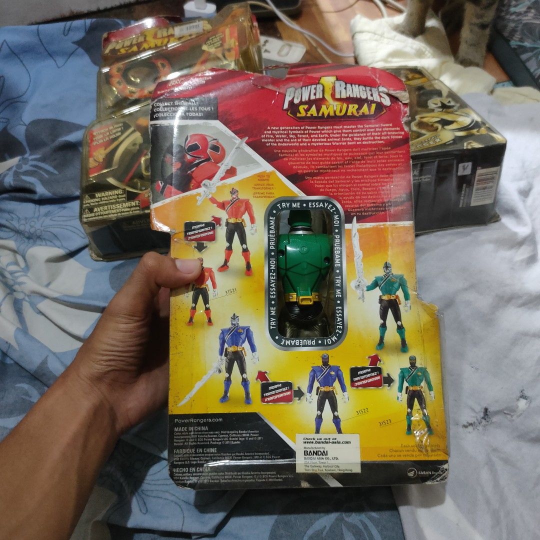 Power Rangers Samurai Switch Morphin Ranger Toy - Green (Category: Action & Battle Toys) located in Taguig. Submitted by actualizeboutique (Listing ID 1464490530, Image 2). Description: - Power Rangers Samurai Switch Morphin Ranger toy - Features the iconic Green Ranger - Brand new, sealed in original packaging - Ideal collectible for any Power Rangers enthusiast.