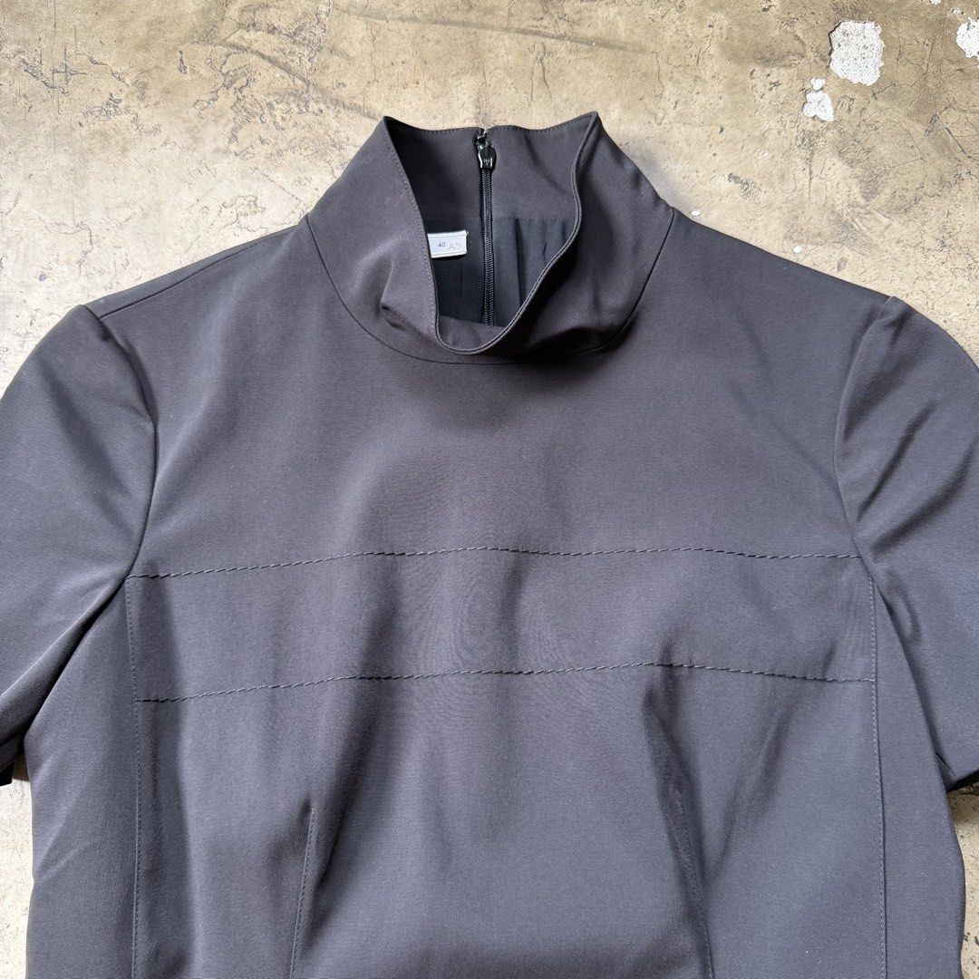 Prada - Archive Mock Neck Blouse (Category: Blouses) located in Cavite. Submitted by 4118.ph (Listing ID 1464386401, Image 3). Description: Size 40 / S-M Wmns Excellent condition Width 16” Length 22”.