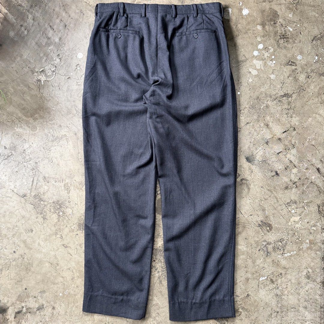 Prada - Archive Wool Trouser (Category: Trousers) located in Cavite. Submitted by 4118.ph (Listing ID 1464386709, Image 2). Description: Size 50 on tag fits 33-34 Excellent condition Waist 17” Length 41.5” Inseam 31.5” Leg opening 8.7”.