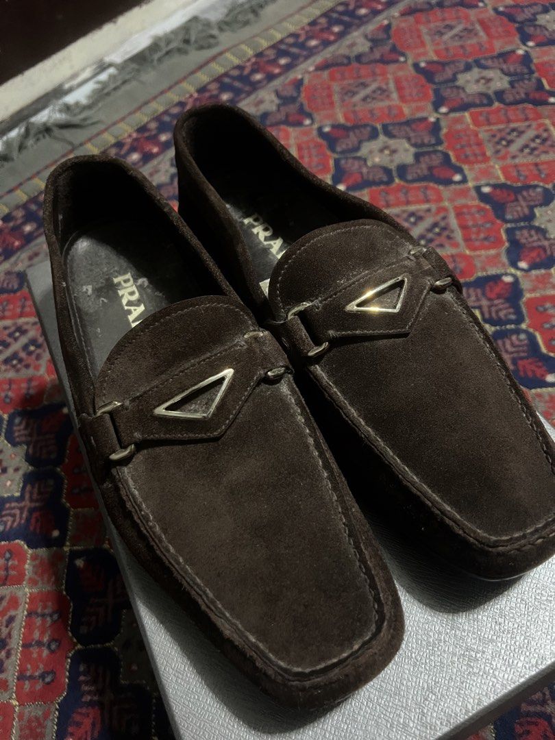 Prada Brown Suede Loafers (Category: Sneakers & Footwear) located in Manila. Submitted by cai24 (Listing ID 1464402261, Image 1). Description: .