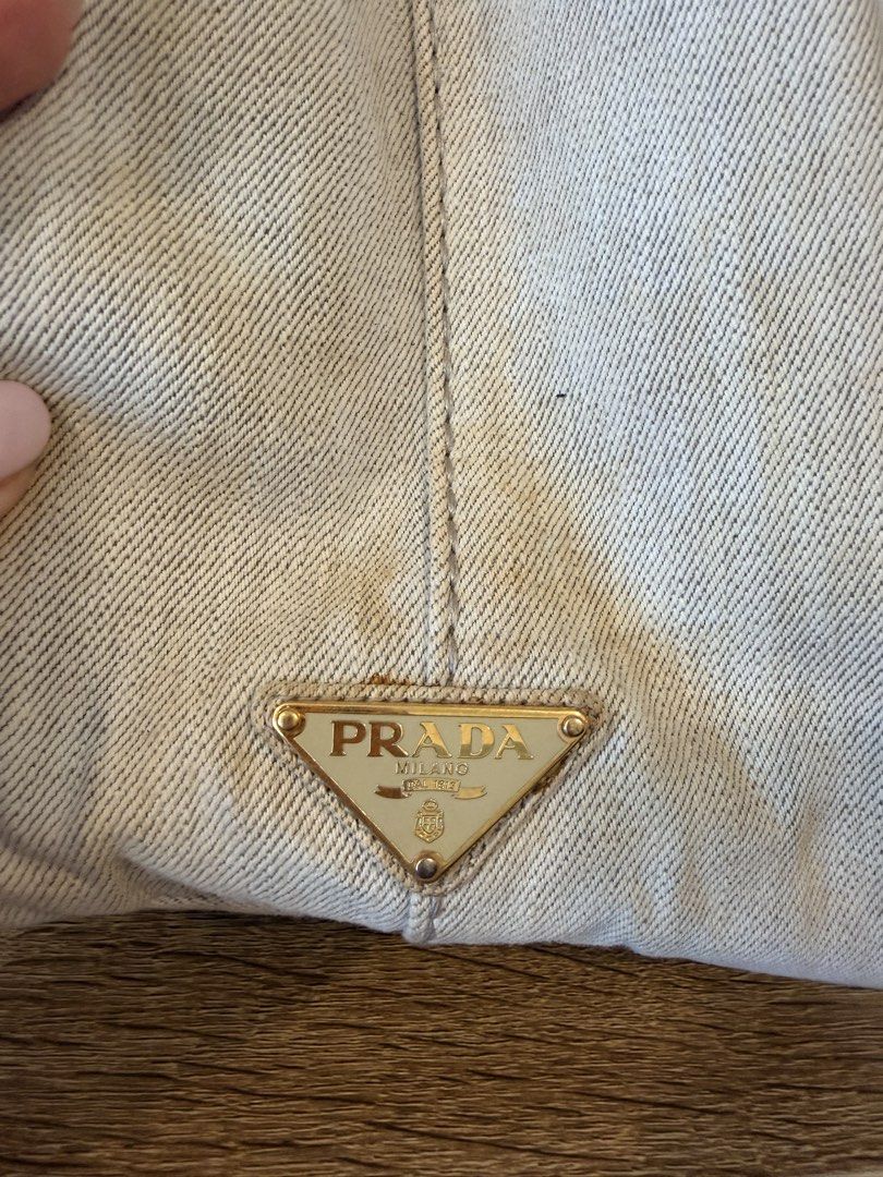 Prada Canapa gray bag (Category: Luxury Bags & Wallets) located in Antipolo. Submitted by starstyleph (Listing ID 1464366938, Image 2). Description: .