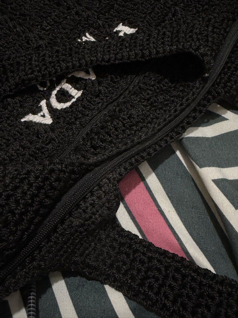 Prada Milano Black Crochet Tote Bag (Category: Tote Bags) located in Quezon City. Submitted by naptimeph (Listing ID 1464546985, Image 3). Description: Perfect for beach trip or everyday use NO ISSUE Di pa nagagamit Rfs: Decluttering .