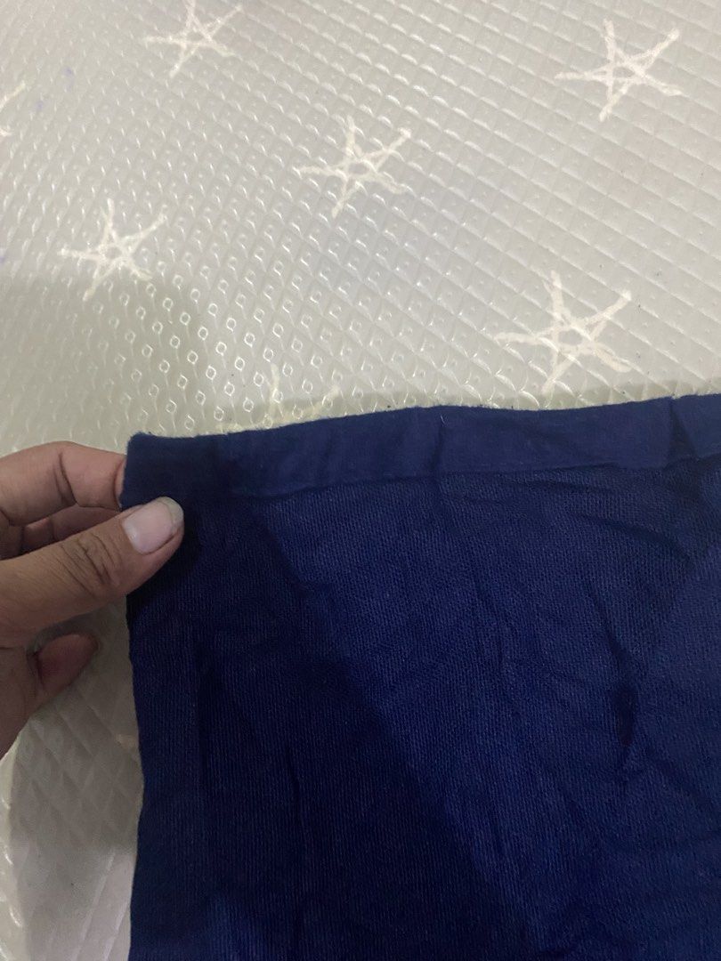 Prada Navy Blue Dust Bag (Category: Luxury Bags & Wallets) located in Davao. Submitted by dandeshop (Listing ID 1464494029, Image 2). Description: - Authentic Prada navy blue dust bag - Drawstring closure - Ideal for storing shoes or accessories - Approximate dimensions: 15 inches tall x 8 inches wide - Made from soft, durable fabric - Shows minor creasing from storage.