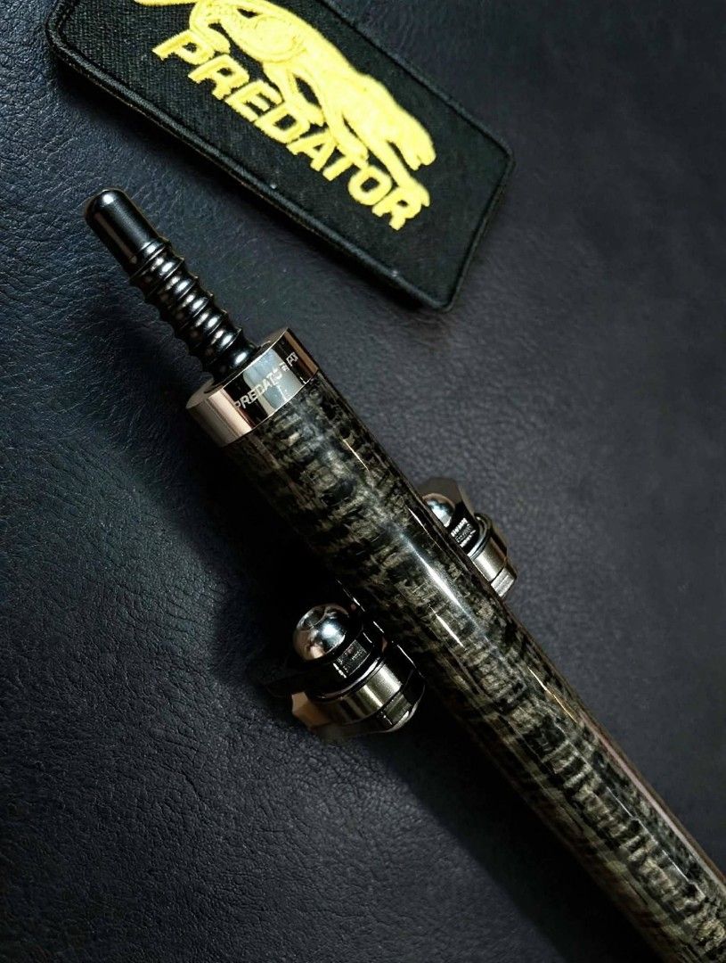 PREDATOR P3 LIMITED EDITION BLACK TIE P3GRW (Category: Billiards and Bowling) located in Pasig City. Submitted by raffyazada (Listing ID 1464566663, Image 3). Description: FOR SALE: (Once Used), very immaculate condition PREDATOR P3 BLACK TIE LIMITED EDITION (P3GRW) Price: P70,000 (firm), cash basis only - No.# 96 of 300 - Curly Maple Charcoal, 30-piece construction. Leather Luxe Wrap - Pristine Condition: 9.9 / 10 - Converted to black RADIAL pin