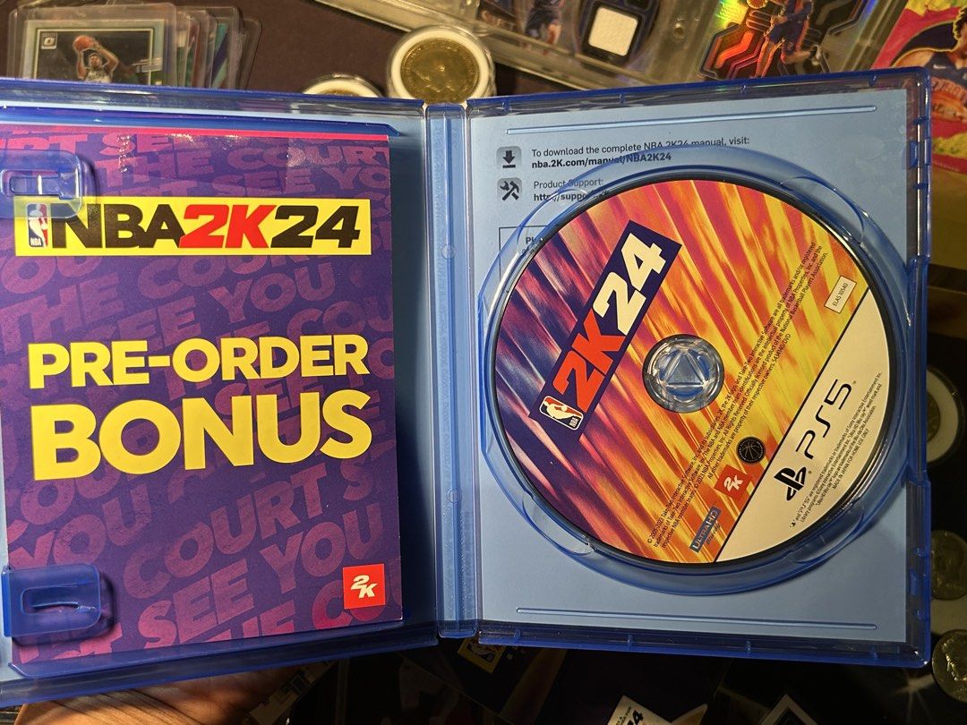 PS5 NBA 2K24 Black Mamba Edition (Category: PlayStation) located in Iloilo. Submitted by jackpot.treasures (Listing ID 1464357338, Image 3). Description: - PS5 NBA 2K24 Black Mamba Edition - Includes game disc - Comes with Exclusive 2K24 baller tags and arm band - Ideal for basketball enthusiasts.