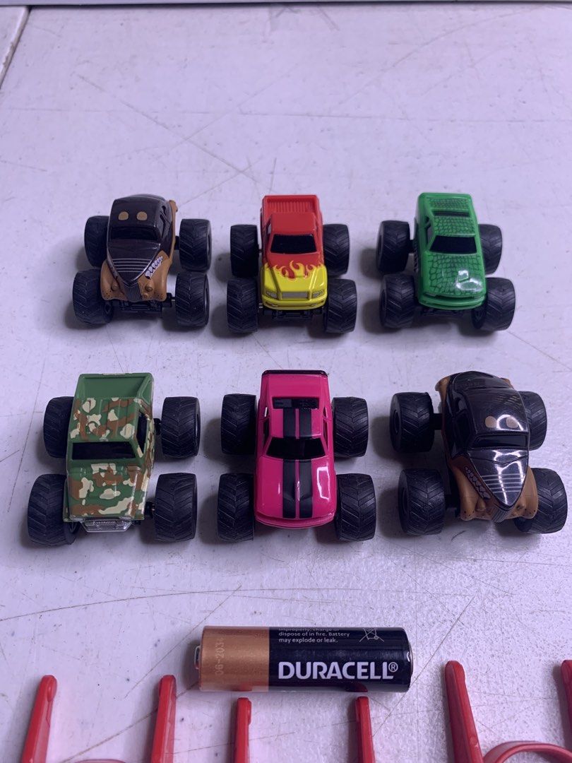 Pull back - Monster Trucks - Mini (Category: Kids Toys) located in Carmona. Submitted by bihira (Listing ID 1464389024, Image 2). Description: Pull back - Monster Trucks - Mini - WYSIWYG - As is / All trucks are working - No cracks or chips - Set of 6.