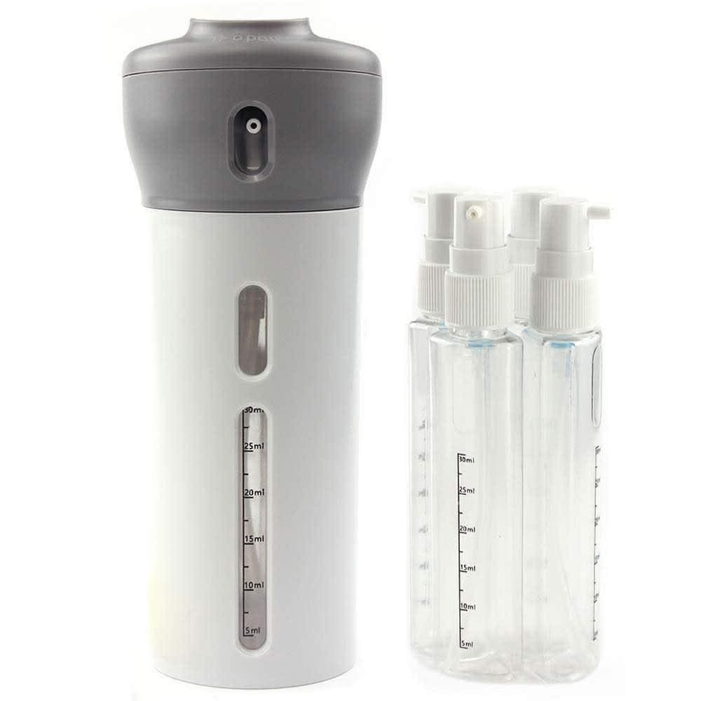 Q 4in1 travel bottle (Category: Travel Essentials & Accessories) located in Manila. Submitted by dolorchris69891 (Listing ID 1464358426, Image 3). Description: 4in1 travel bottle.