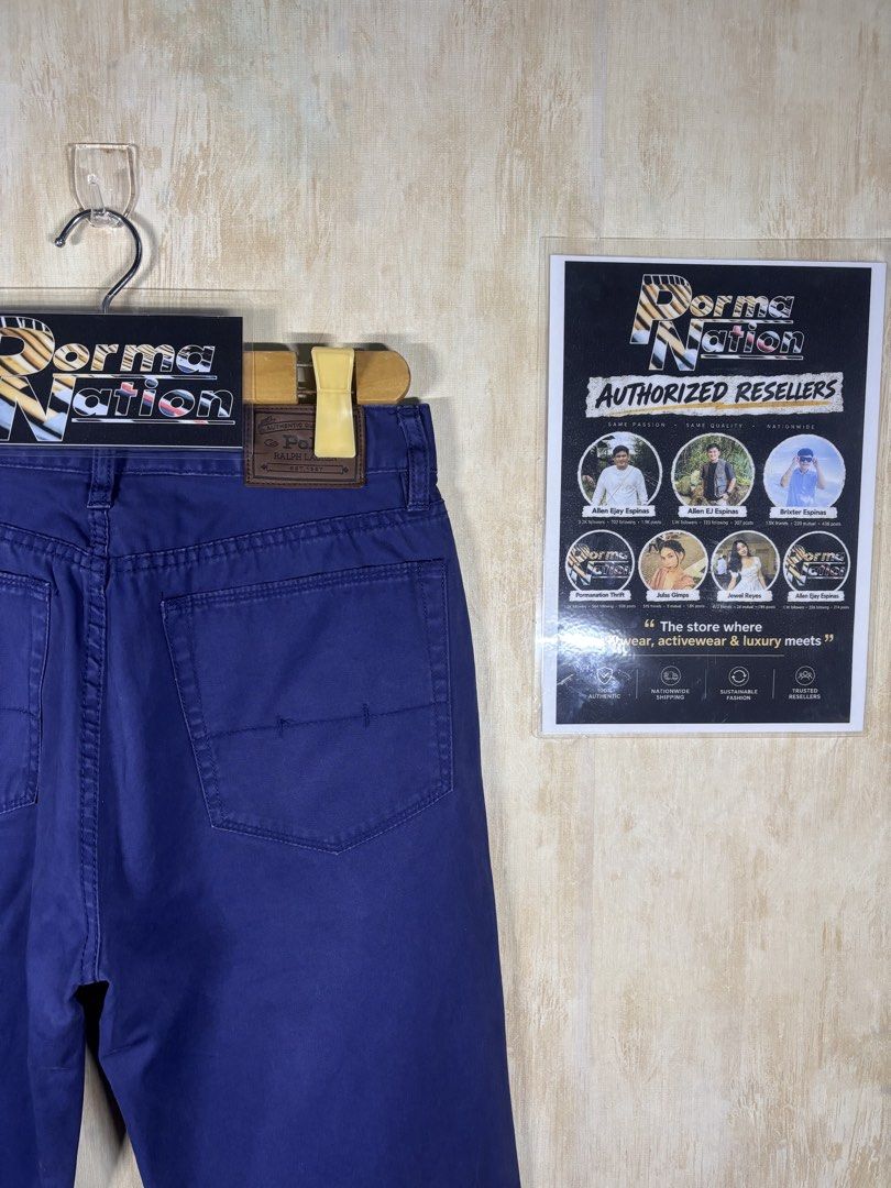 RALPH LAUREN CHINO PANTS (Category: Chinos) located in Cabuyao City. Submitted by pormanation-thrift-store (Listing ID 1464400954, Image 3). Description: RALPH LAUREN CHINO PANTS Condition: EXCELLENT Color rate: 9/10 Size: 31 Dimes: 32”Wx41.5”L Issue: NONE❌ Price: 1200.