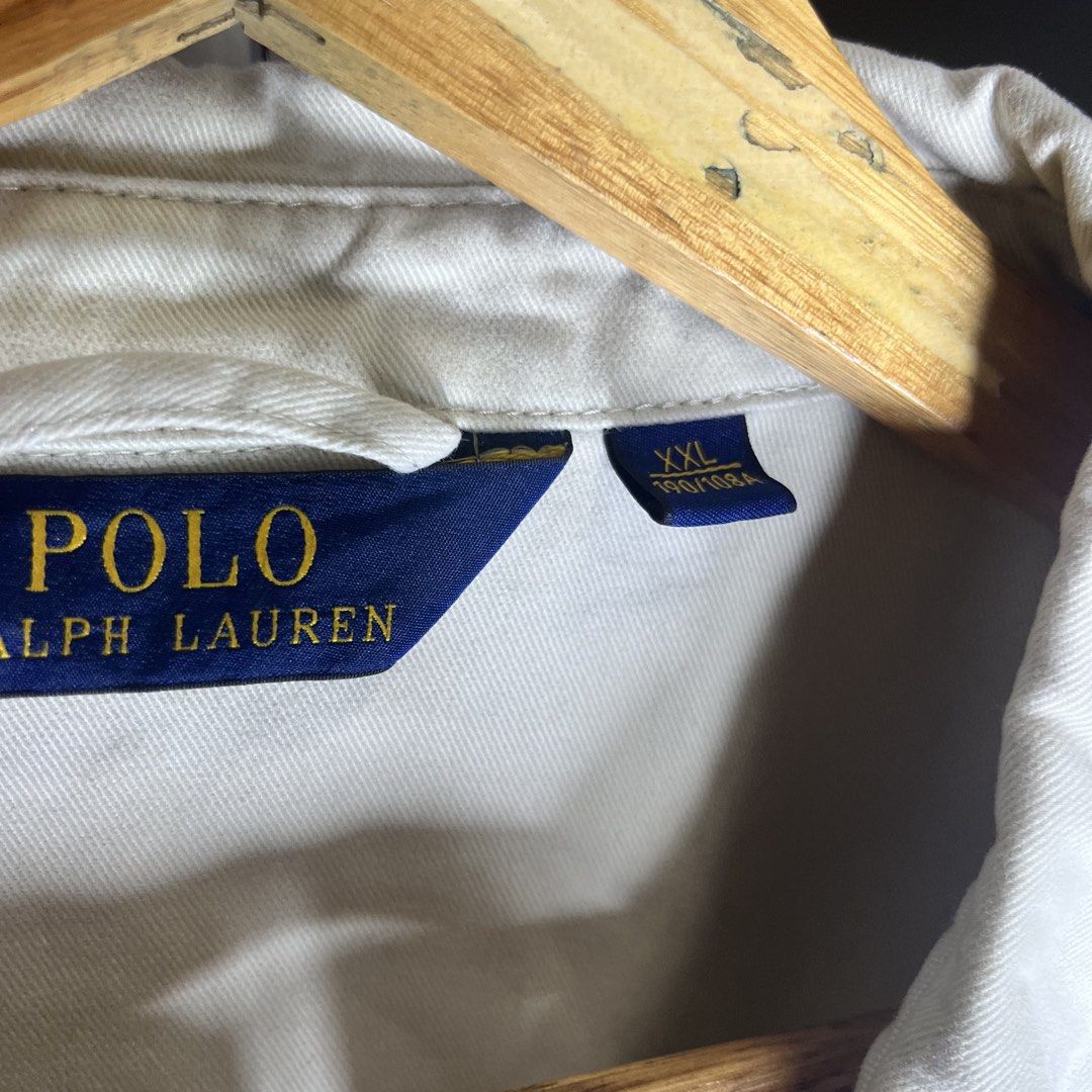 Ralph Lauren Harrington Jacket (Category: Coats, Jackets and Outerwear) located in Bacolod City. Submitted by rndm.wears (Listing ID 1464501047, Image 3). Description: Ralph Lauren Cream Beige Harrington Jacket Goldtag 27L 26W Like New Condition .