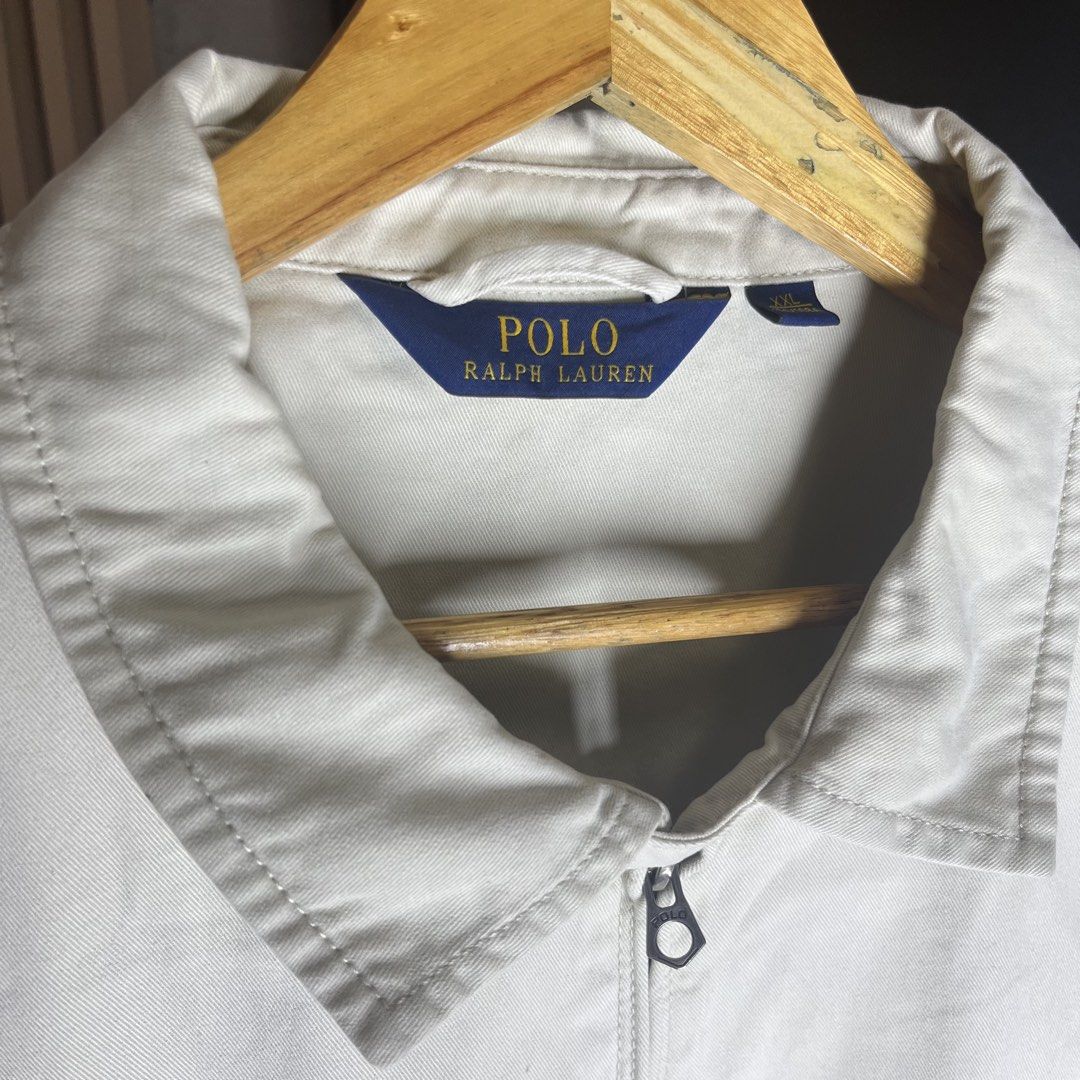 Ralph Lauren Harrington Jacket (Category: Coats, Jackets and Outerwear) located in Bacolod City. Submitted by rndm.wears (Listing ID 1464501047, Image 2). Description: Ralph Lauren Cream Beige Harrington Jacket Goldtag 27L 26W Like New Condition .