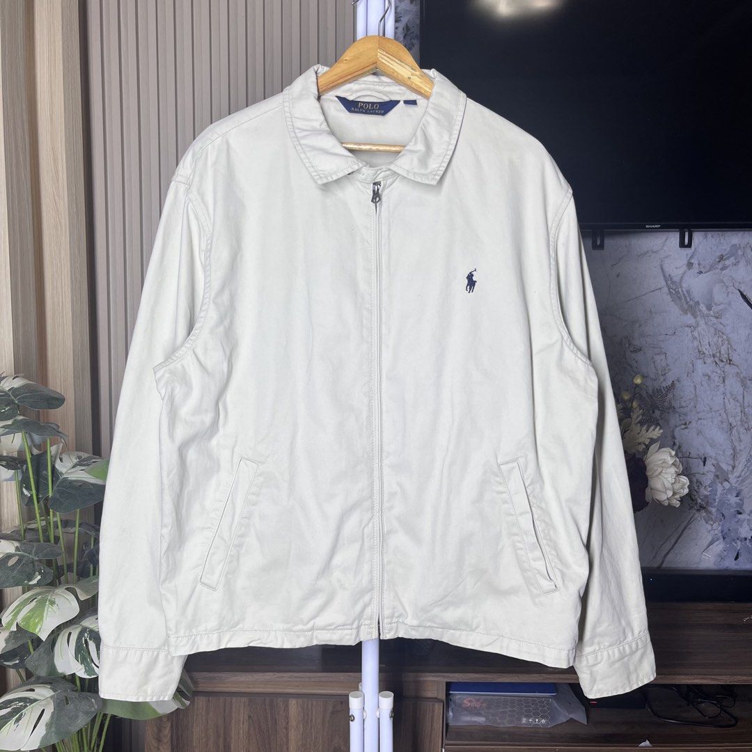 Ralph Lauren Harrington Jacket (Category: Coats, Jackets and Outerwear) located in Bacolod City. Submitted by rndm.wears (Listing ID 1464501047, Image 1). Description: Ralph Lauren Cream Beige Harrington Jacket Goldtag 27L 26W Like New Condition .