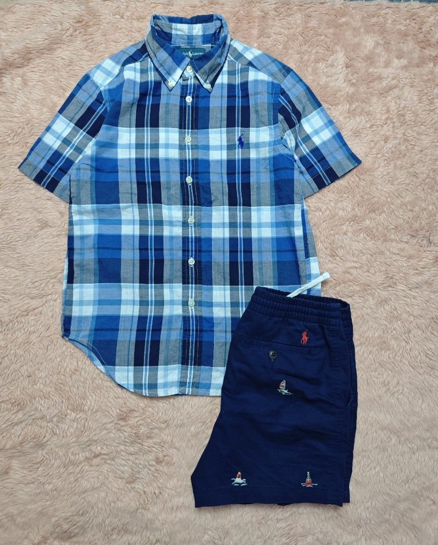 Ralph Lauren Kids Set (Category: Babies & Kids Fashion) located in Imus. Submitted by eykc01 (Listing ID 1464457165, Image 2). Description: Excellent to Like New 8-10yo Top measurements: Armpit to armpit: 15" Length: 22/23" Bottom: Waist: 23-24" Length: 12".