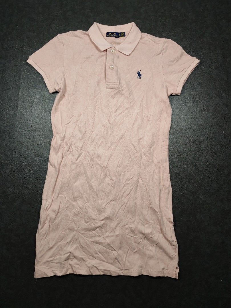 Ralph Lauren Polo Dress (Category: Dresses) located in Kalibo. Submitted by relivethearchives (Listing ID 1464367087, Image 1). Description: Ralph Lauren Polo Dress in Excellent Condition Size Medium on tag Color: "Baby Pink DIMES Width: 16 Length: 31 📍 Need Wash.