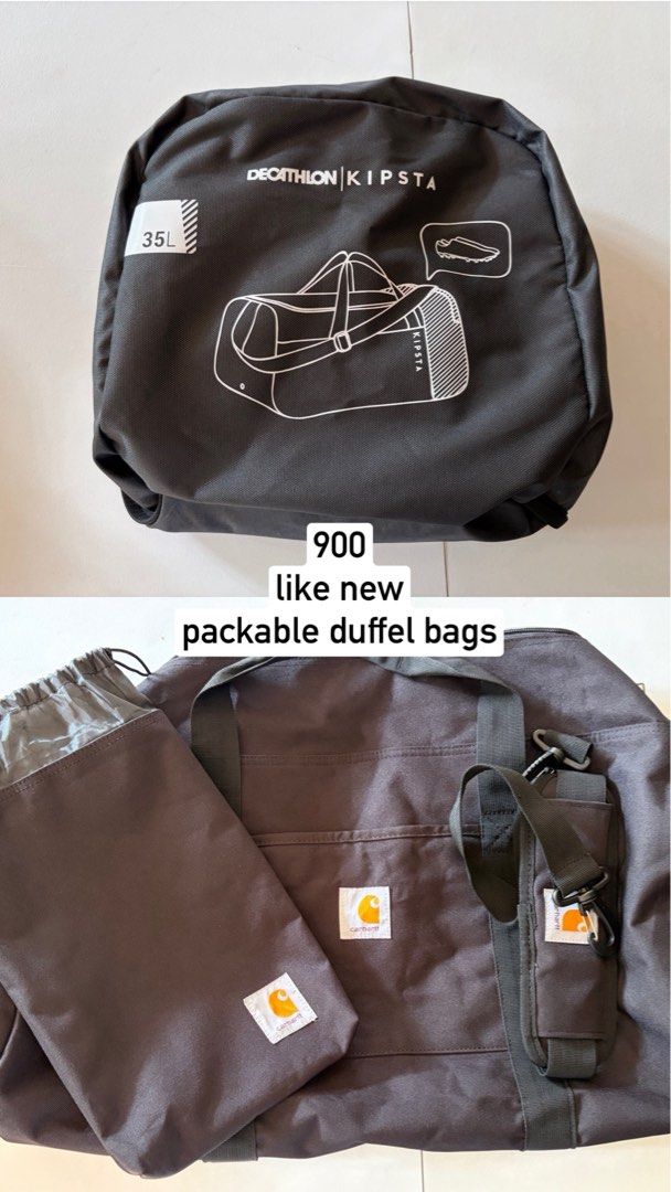 RANDOM bags (Category: Belt bags, Clutches and Pouches) located in Manila. Submitted by getemallout (Listing ID 1464429179, Image 3). Description: ❤️‍🔥 pre-loved items DM for more info Take note of what’s already SOLD: - Polo tote bag - Carhartt duffel bag Most are like new condition / barely used Some has conditions: ❗️ikea grey backpack has a broken zipper HANDLE but a keychain can be used as alternative ❗️ the north face bag has discoloration