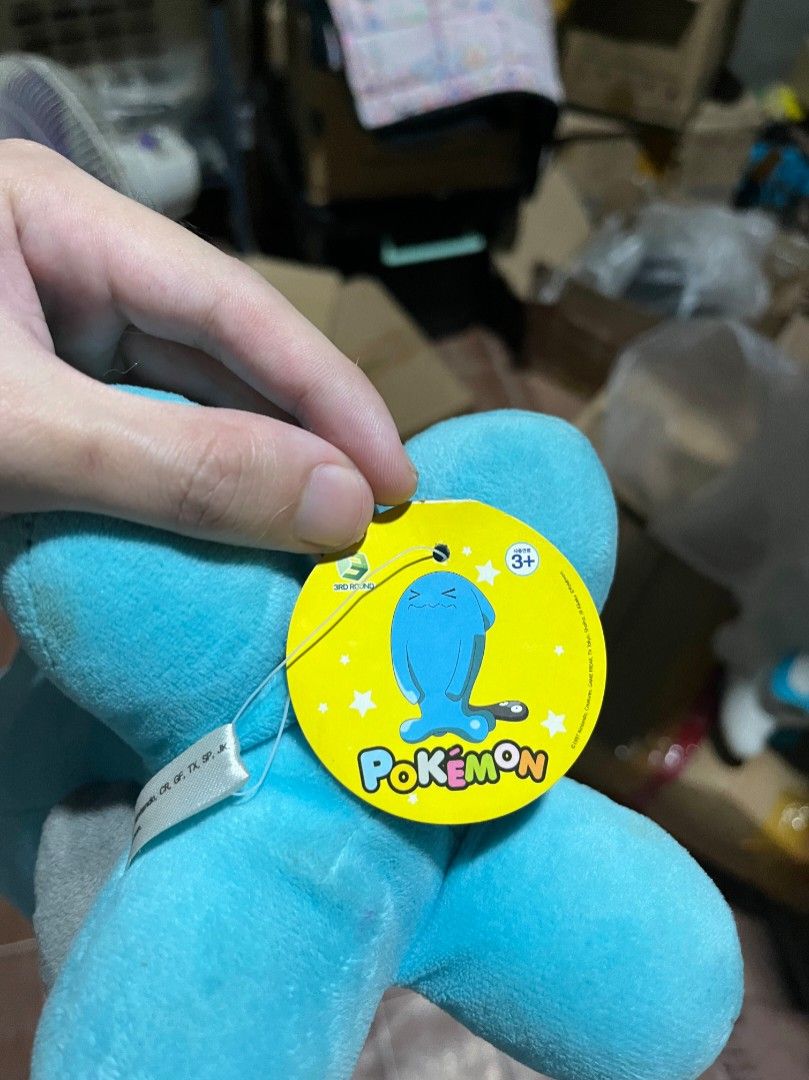 RARE - Pokemon: Wobbuffet Plush (Licensed by Third Round) (Category: Plushies & Soft Toys) located in Cavite. Submitted by vj_mp (Listing ID 1464484954, Image 2). Description: - Adorable Wobbuffet plush toy - Ideal gift for any Pokemon enthusiast - 20 cm tall - complete tags -need wash.