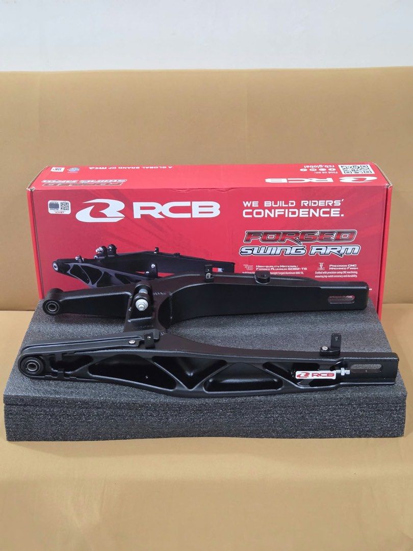 RCB Forged Swing Arm Black (Category: Body Parts and Accessories) located in Manila. Submitted by christinen15655 (Listing ID 1464375389, Image 2). Description: 🏍️ FOR SALE: RCB Forged Swing Arm for Yamaha Sniper 150/155 🏍️ ✅ Brand New ✅ Kabibili lang ✅ Never installed / Never used ✅ Complete with original box ✅ Original RCB Racing Boy.