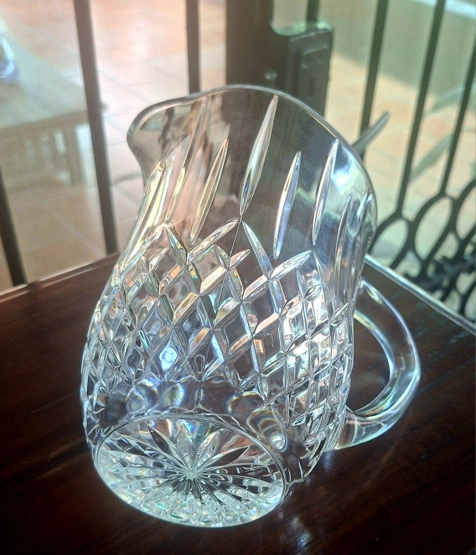 Authentic RCR Italian Crystal "Opera" Water/Beverage Pitcher (1.2 L) (Category: Pitchers & Dispensers) located in Las Pinas. Submitted by jneet (Listing ID 1464408557, Image 2). Description: - Authentic vintage RCR Cristalliera Italiana crystal pitcher / jug in the iconic "Opera" pattern. - Excellent vintage condition with no chips, cracks, or fogging. Original stickers no longer present due to gentle cleaning, but verified authentic by mold desi