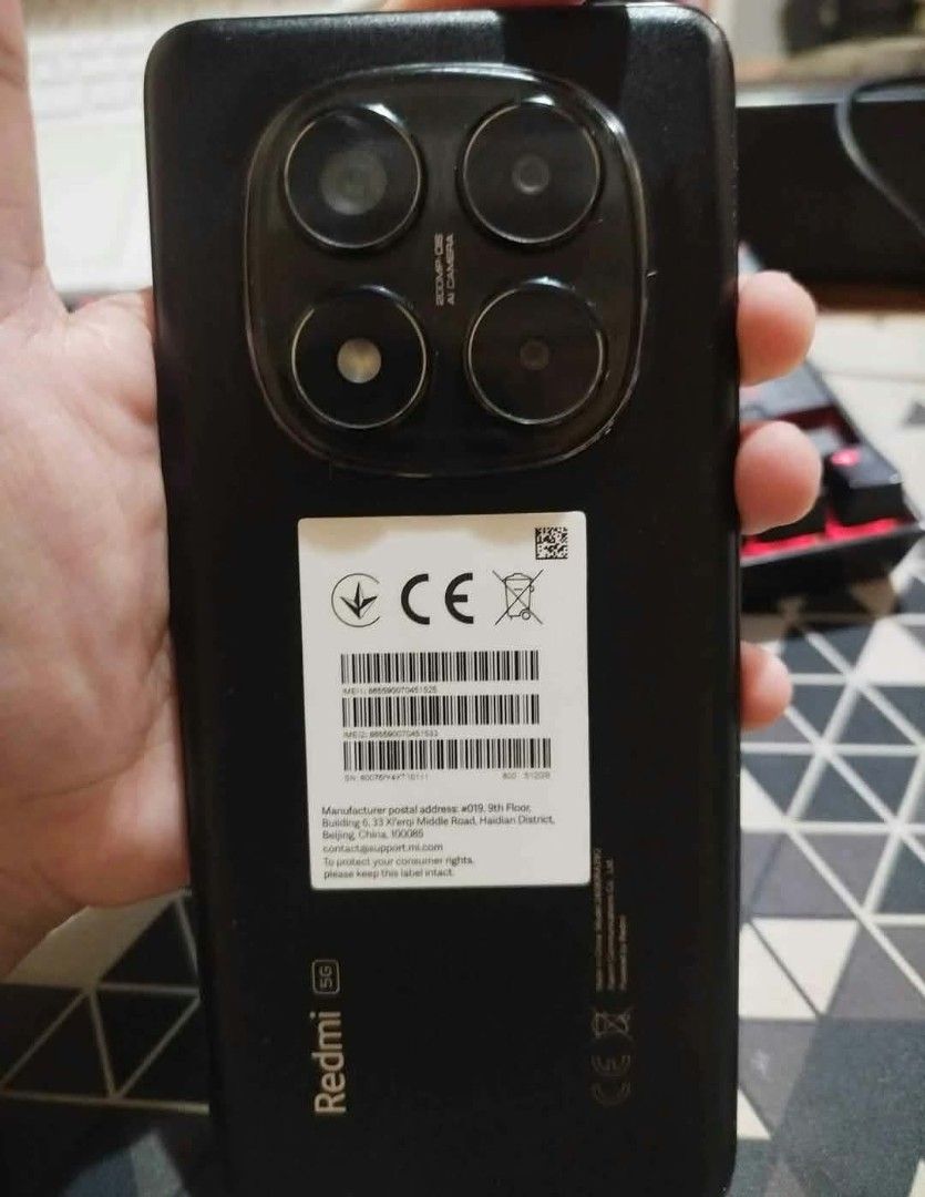 Redmi Note 14 Pro 5G (12GB/512GB) – Good condition (Category: Xiaomi) located in Manila. Submitted by fastgem.569a08 (Listing ID 1464464531, Image 1). Description: Redmi Note 14 Pro 5G (12GB/512GB) – Good condition 12GB RAM + 512GB storage (top variant) Battery health: ~96% Accessories: Original charging block only (no cable/box) Condition: Fully functional, no issues; a few light scratches on the body (see photos) Network: 5G ready, unlocked Pri