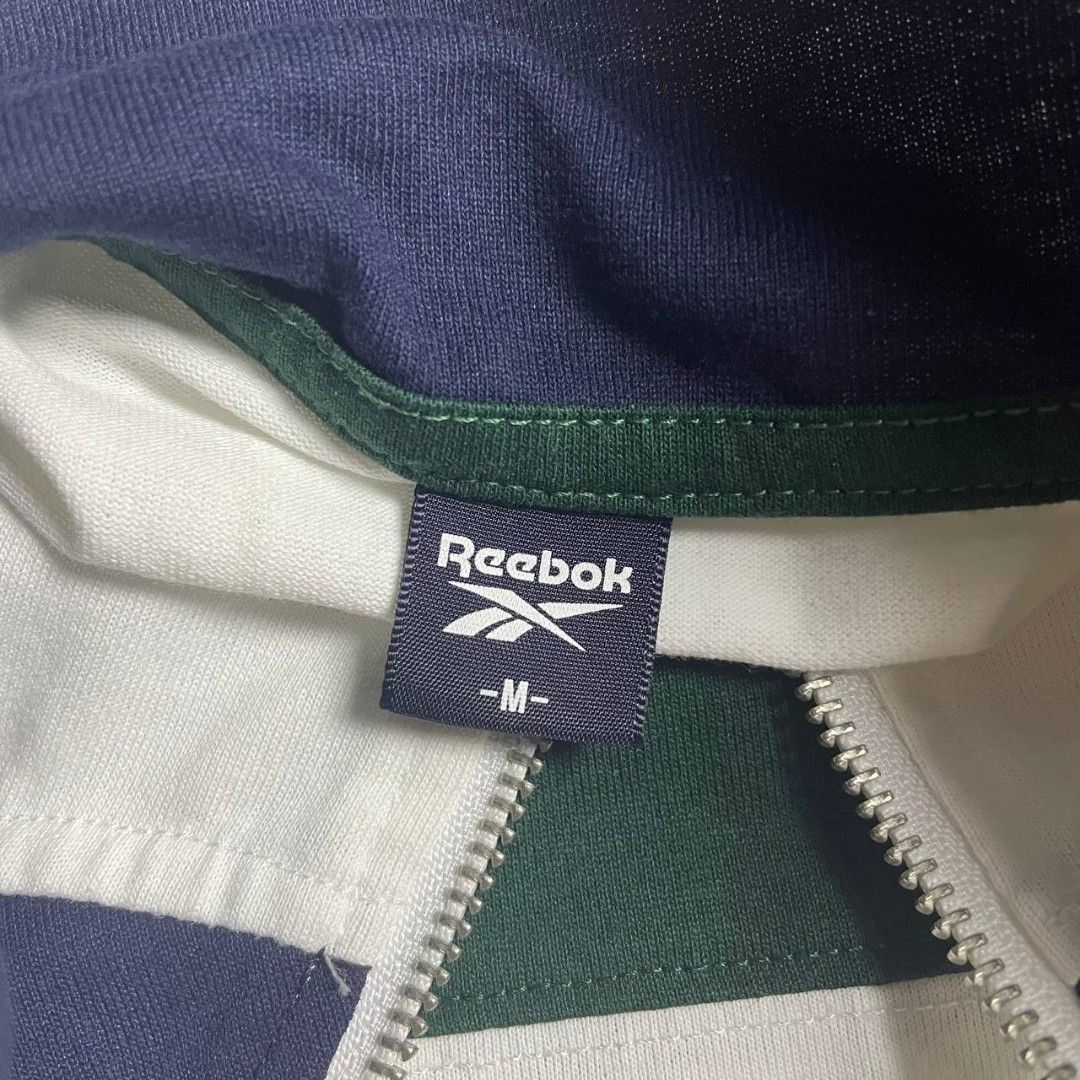 Reebok half-zip (Category: Tshirts & Polo Shirts ) located in Davao. Submitted by knthrftfnds_3704 (Listing ID 1464531743, Image 3). Description: Excellent condition No issue WIDTH-20 LENGTH-21.