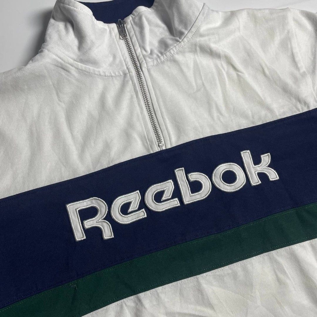 Reebok half-zip (Category: Tshirts & Polo Shirts ) located in Davao. Submitted by knthrftfnds_3704 (Listing ID 1464531743, Image 2). Description: Excellent condition No issue WIDTH-20 LENGTH-21.