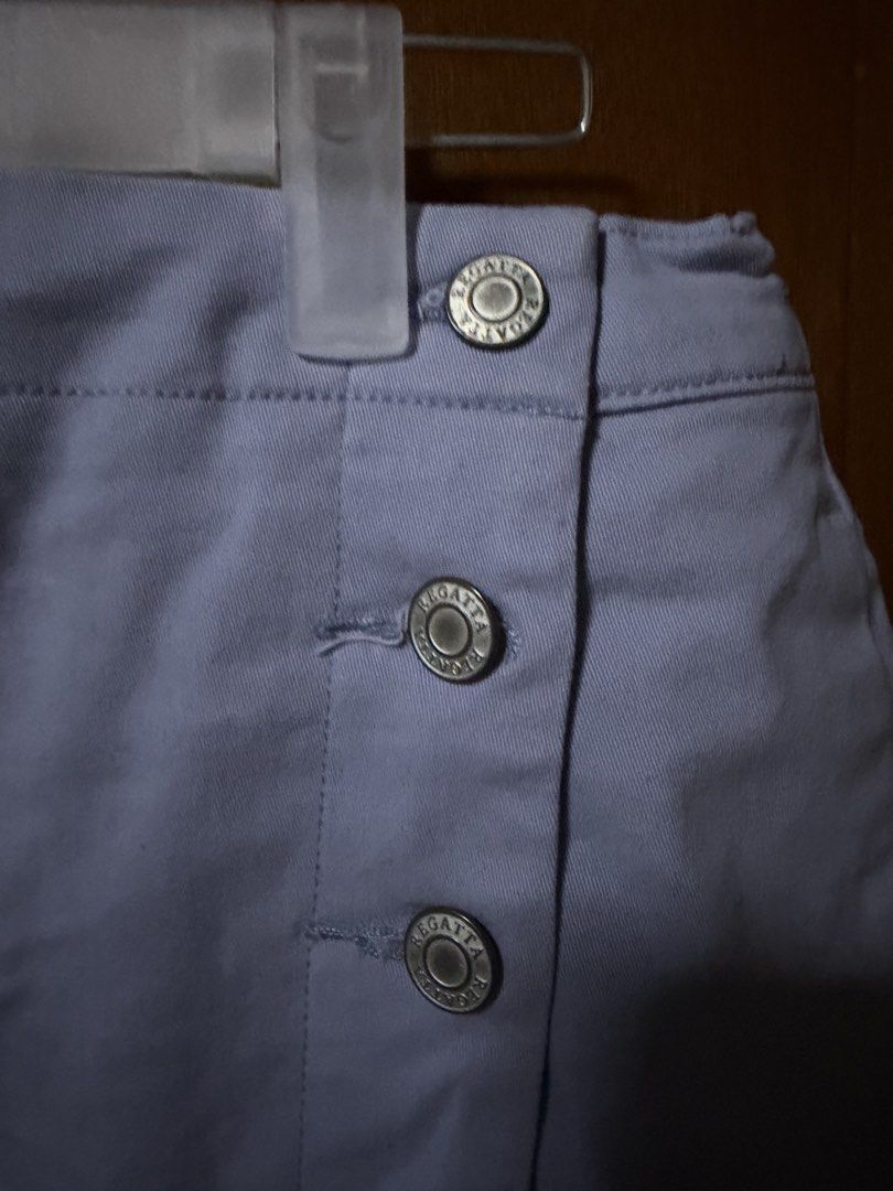 Regatta Light Blue Skort Size M (Category: Skirts) located in Pasig City. Submitted by aprilluxcloset0812 (Listing ID 1464389617, Image 2). Description: - Brand: Regatta - Color: Light Blue - Type: Skort - Size: Medium (M) - Features: Button-up front, faux wrap design, elastic waistband at the back - Occasion: Perfect for casual outings or beach days RFS: decluttering EVERYTHING MUST GO‼️Just make a reasonable offer ❤️ All items ON HAND, handled 
