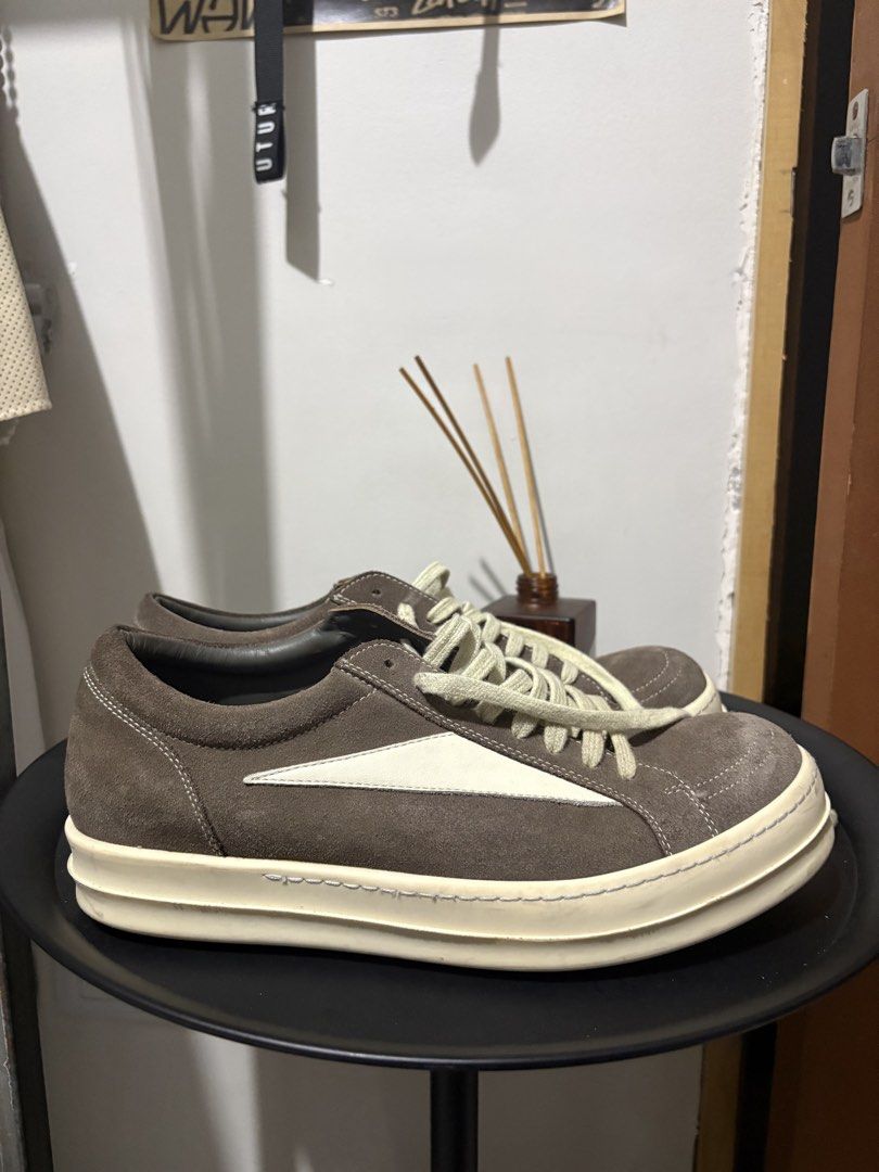 RICK OWENS MAIN LINE LEATHER VANS BROWN (Category: Sneakers & Footwear) located in Naga. Submitted by sislovesme (Listing ID 1464470934, Image 1). Description: •9/10 CONDITION •NO MAJOR FLAWS •MINOR SIGN OF USE •SIZE 42.