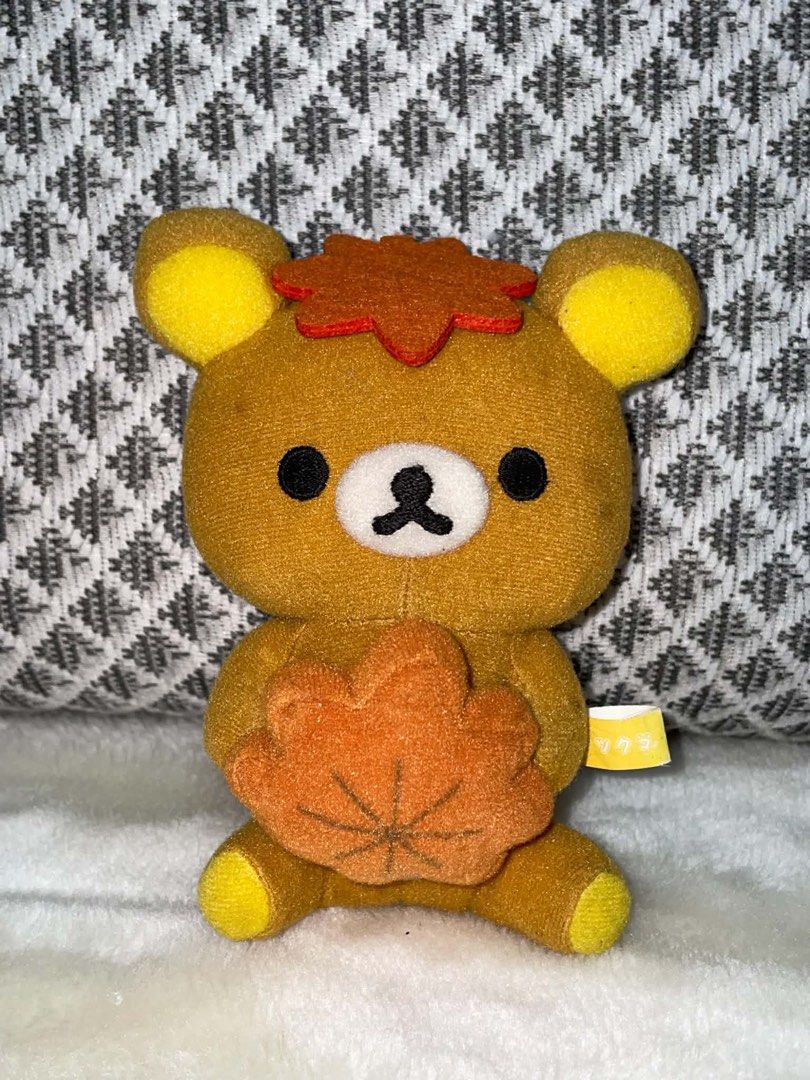 Rilakkuma Maple Leaf Plush Mascot (Hiroshima Limited Edition) (Category: Plushies & Soft Toys) located in Samal. Submitted by thatsodd (Listing ID 1464375245, Image 1). Description: .
