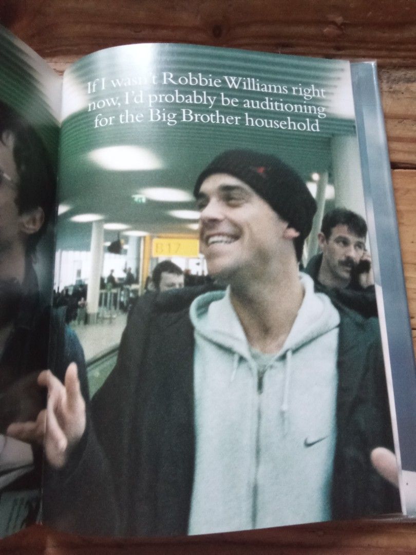 Robbie Williams autobiography hardcover book (Category: Storybooks) located in Pasig City. Submitted by teebeedeee (Listing ID 1464569470, Image 3). Description: preowned hardcover book complete full colored glossy pages plastic covered.no visible penmarks.visible sticker mark sa back cover for meetups in pasig rotonda or jnt shipping or lalamove grab payment via gcash or lalamove grab or unionbank .