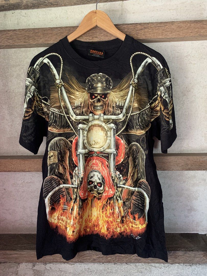 Rock Chang Hell Rider Glow in Dark (Category: Tshirts & Polo Shirts ) located in Cebu City. Submitted by team13ios (Listing ID 1464387169, Image 1). Description: Wts!! Rock Chang Hell Rider(glow in the dark) Size- Large W-21 L-28 Excellent Condition Issue- see photo 2 last( napunit2 minimal lang sa print) .