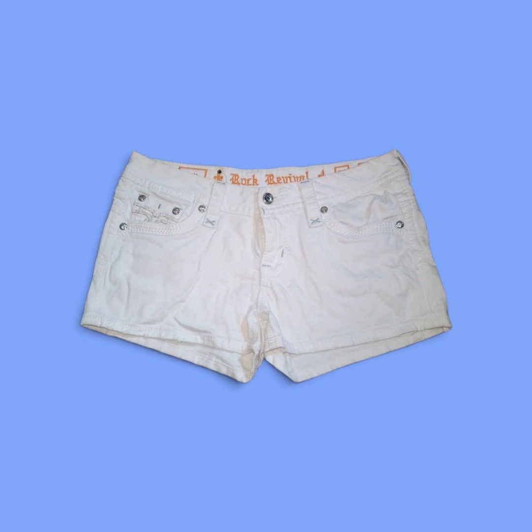 Rock Revival Short (Category: Shorts) located in Guihulngan. Submitted by johnjohndripgoods (Listing ID 1464366758, Image 1). Description: Rock Revival Short Size 28 On Tag Fits 33-34 Open For VC DM.