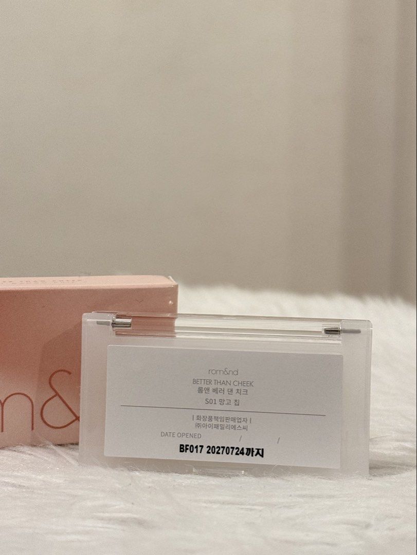 Rom&nd powder blush - better than cheek (Category: Makeup) located in Quezon City. Submitted by quirksandcurls (Listing ID 1464540117, Image 2). Description: .