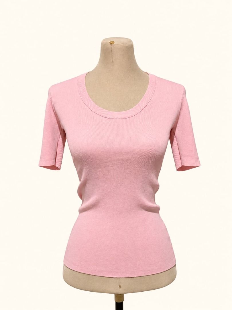 Rosé Knit Top (Category: Shirts) located in Angeles City. Submitted by thebeehivecloset (Listing ID 1464492190, Image 1). Description: A soft and comfy knitted top in a lovely dusty pink shade, perfect for a simple and feminine everyday look. .