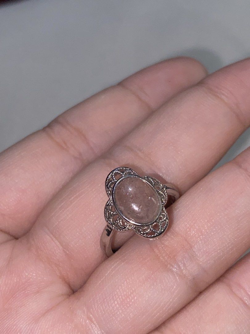 Rose Quartz Ring (Category: Rings) located in Quezon City. Submitted by vchristineandrea (Listing ID 1464413537, Image 3). Description: Rose quartz is best known as the stone of unconditional love, emotional healing, and compassion. -Silver plated -Adjustable ring.