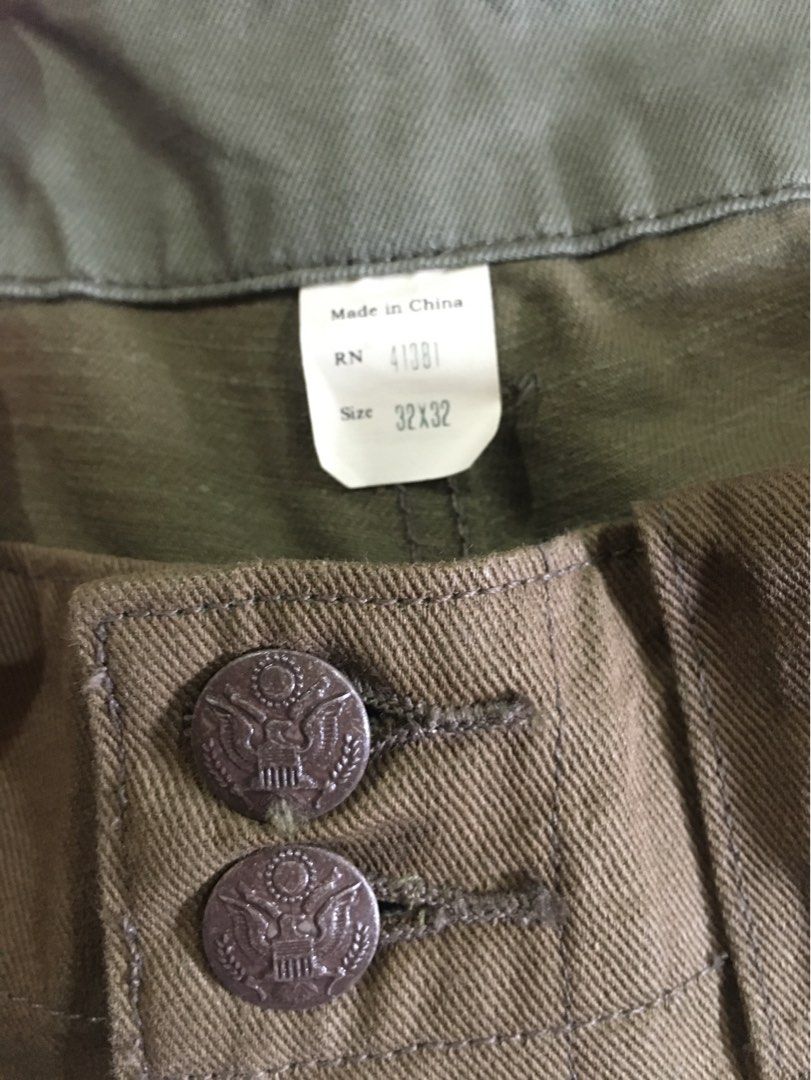 RRL Utility Military Pants Ralph Lauren (Category: Trousers) located in Cebu City. Submitted by etnaner (Listing ID 1464563521, Image 3). Description: RRL Utility Military Pants Size: 32W on tag Wool material Good as new Details posted .