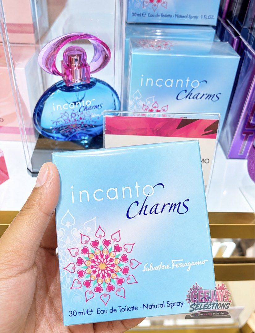 Salvatore Incanto Charms 30ml (Category: Fragrance & Deodorants) located in Meycauayan. Submitted by ceejaysselections (Listing ID 1464515988, Image 1). Description: ‼️ RESTOCK RESTOCK‼️ ✅All items are available NOW! 💯% all original with money back guarantee if proven fake 📨Message us for more details PS: Own photos po namin, wag maggrab kung di namin reseller 😉.